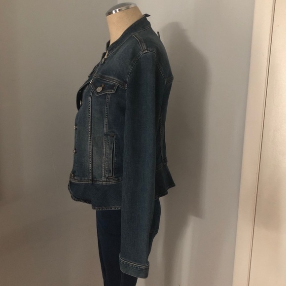 WHBM LONG SLEEVE NOVELTY DENIM JACKET - Picture 5 of 15